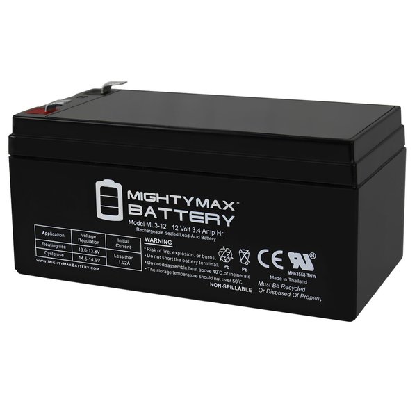 Mighty Max Battery 12V 3AH SLA Replacement Battery for APC be350g MAX3948325
